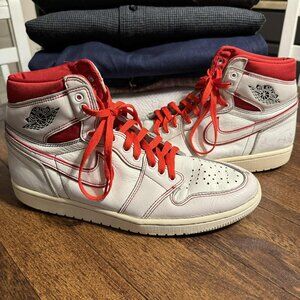 Air Jordan 1 Retro High Phantom Gym Red Men's Size 10 *Worn